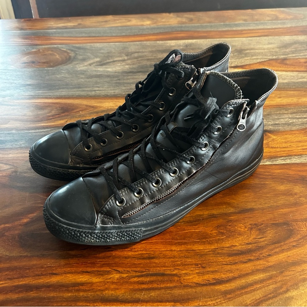 Chuck Taylor Converse Chocolate High-Top Leather Men's Sneakers 12M